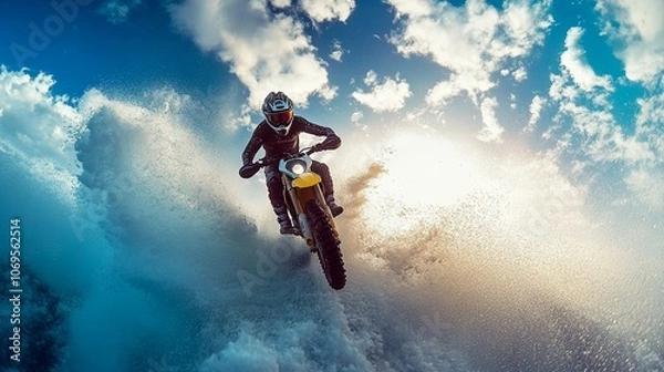 Fototapeta a persen doing extreme sport