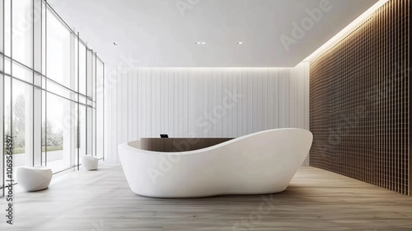 Fototapeta modern bathroom interior
