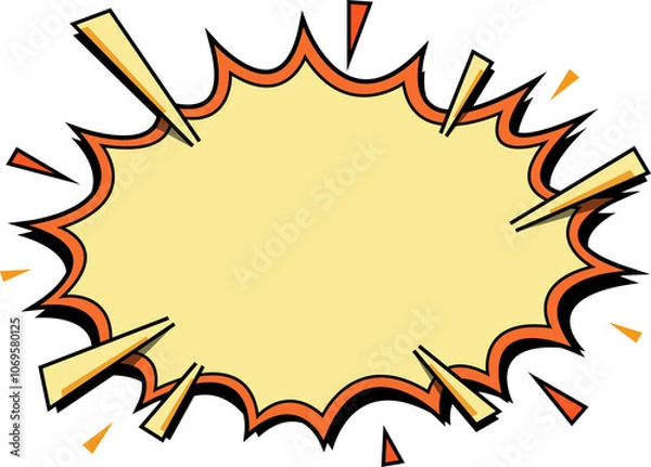 Obraz 만화에 나오는 말풍선 일러스트