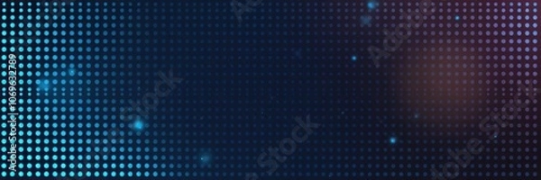 Obraz Abstract background with a pattern of digital blue dots, glowing, texture