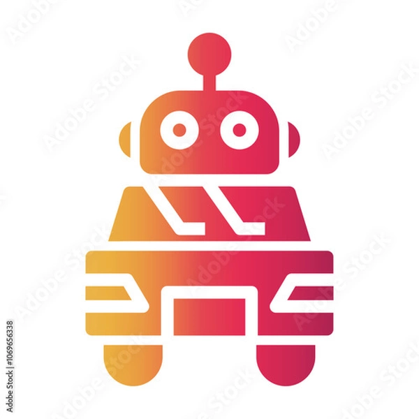 Fototapeta ai robot Gradient icon