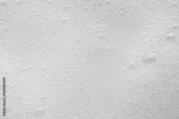 Fototapeta Abstract white soap foam bubbles texture background