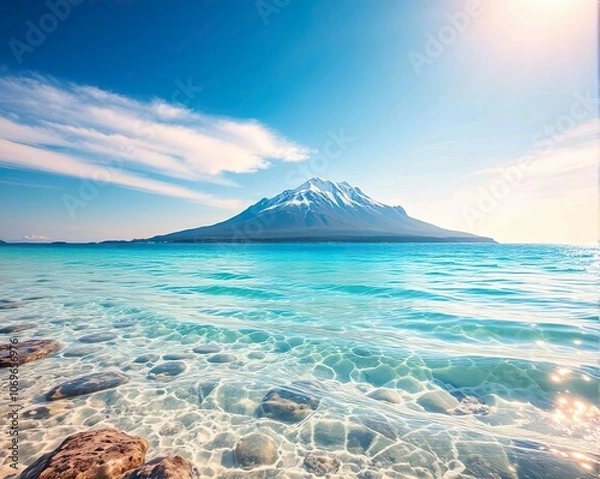 Obraz mountain fuji in winter