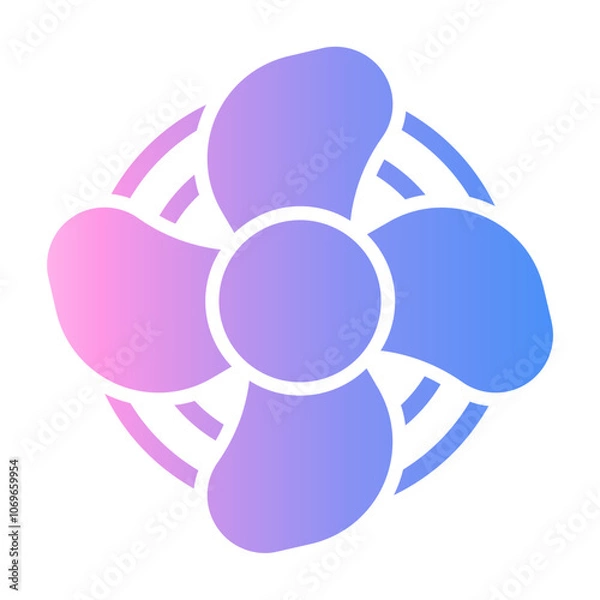 Fototapeta propeller Gradient icon