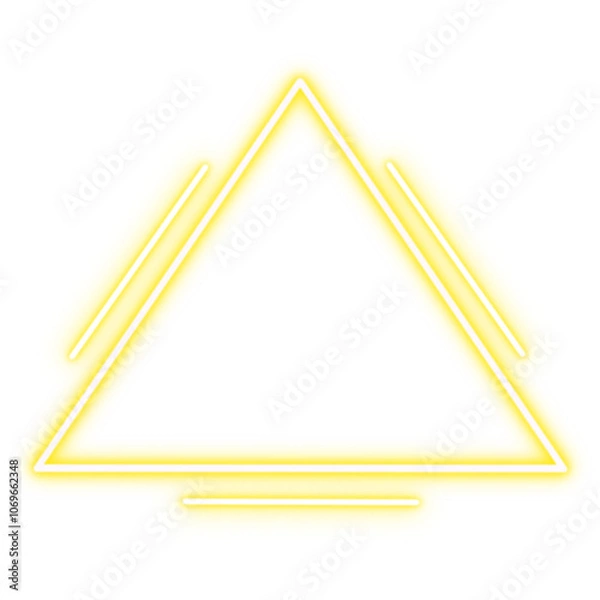 Obraz triangle neon frame