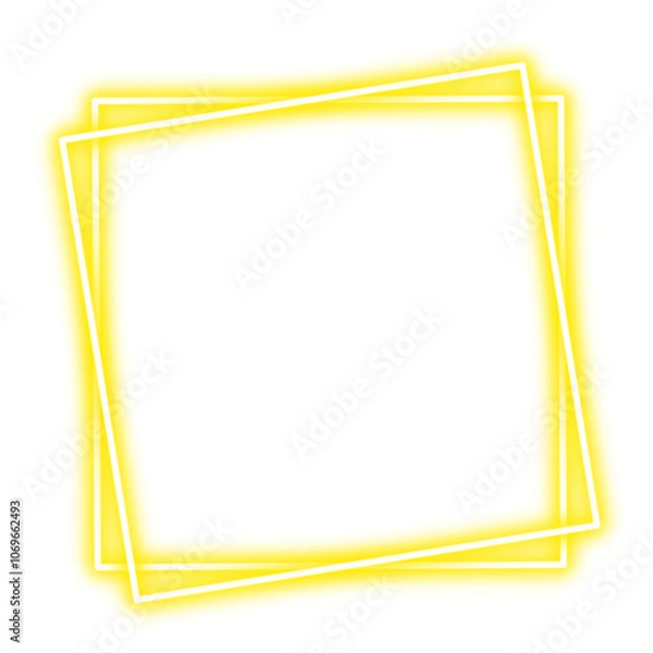 Obraz rectangle neon frame