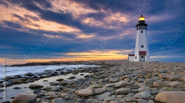 Obraz Scituate Lighthouse Scituate Massachuset.generative.ai