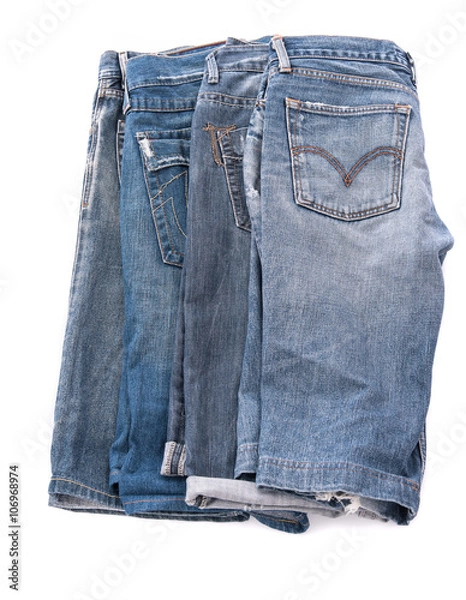 Obraz Old short jean isolated