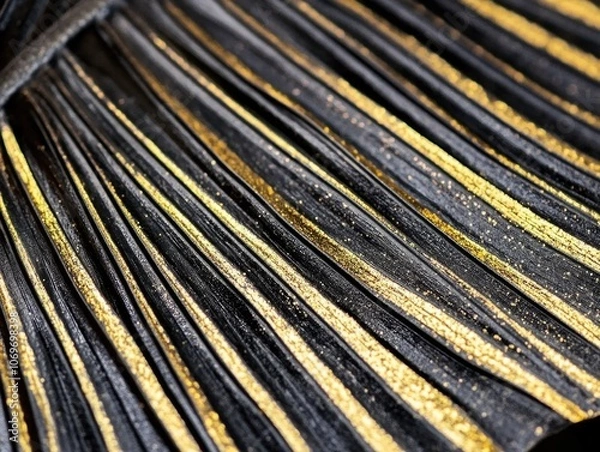 Fototapeta Black and Gold Dress Close Up
