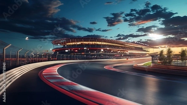 Obraz Race Track at Night