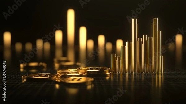 Fototapeta 資産形成と資産運用のイメージ画像