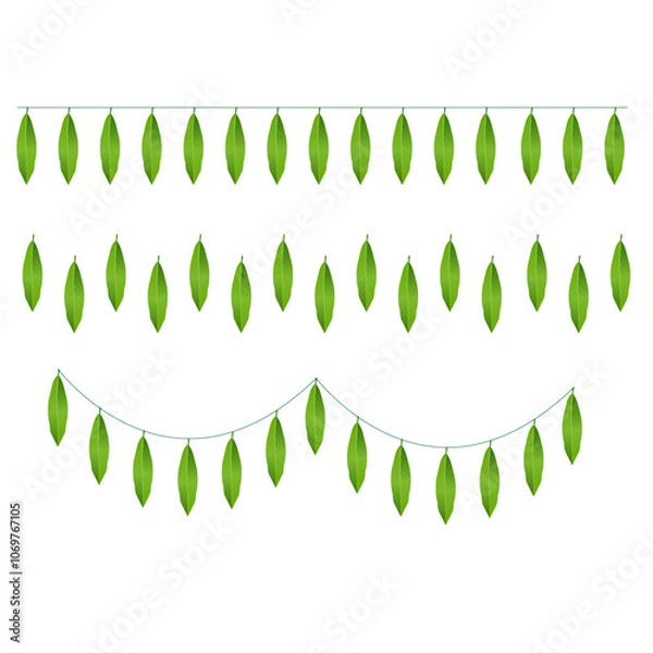 Obraz Traditional mango leaf toran decoration