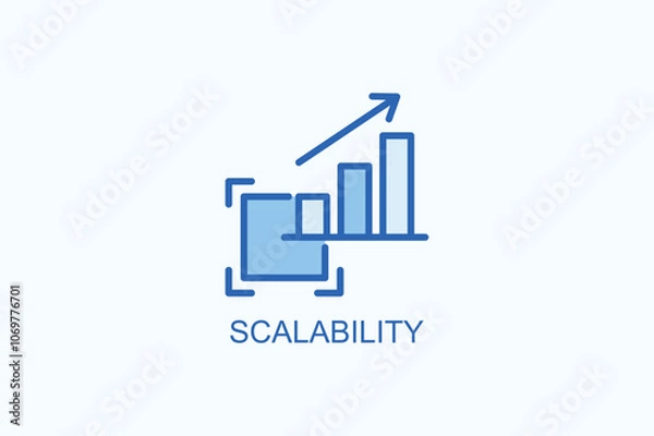 Obraz Scalability vector  or logo sign symbol illustration