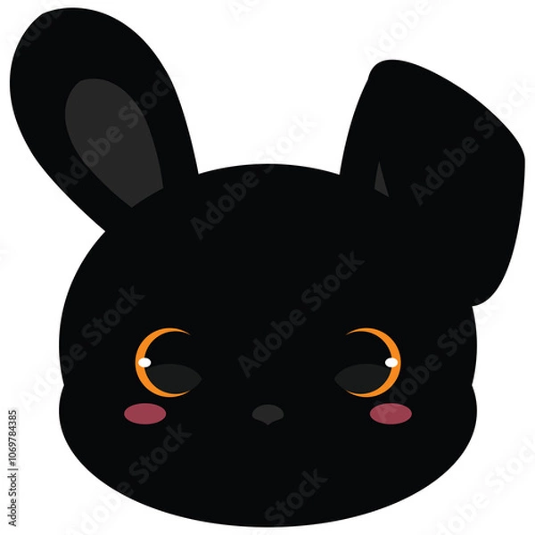 Fototapeta Cute Black Bunny