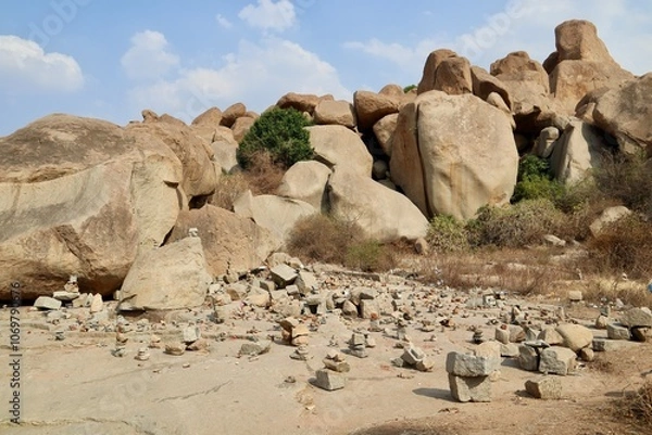 Obraz インド　ハンピの風景　7