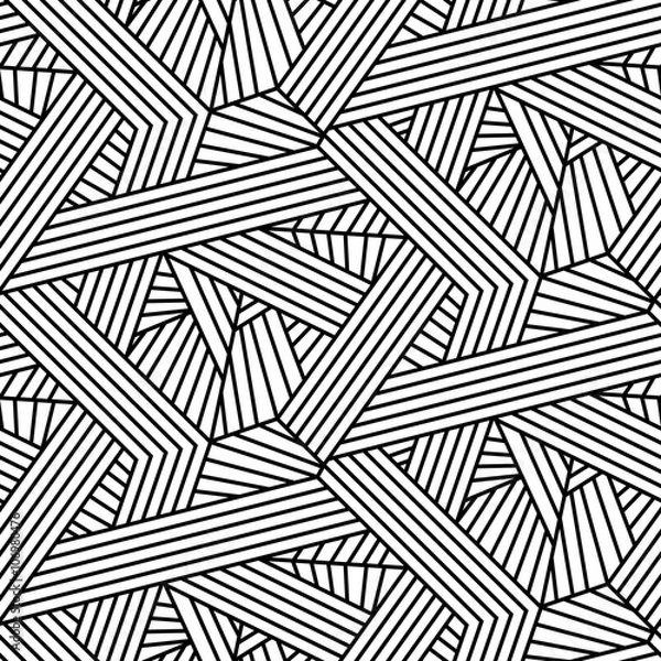 Obraz Abstract architectural geometric lines seamless pattern design