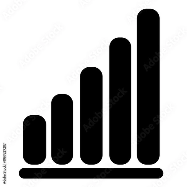 Obraz graph chart vector icon