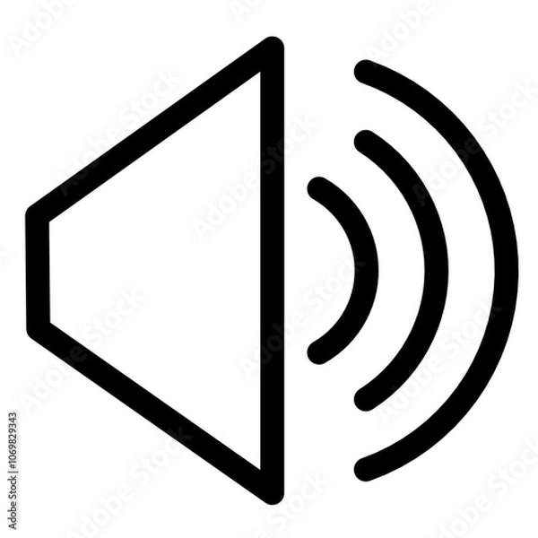 Obraz Sound speaker vector icon 