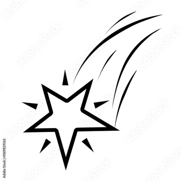 Obraz Vector icon of Starfall 