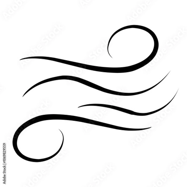 Obraz Wind vector illustration 