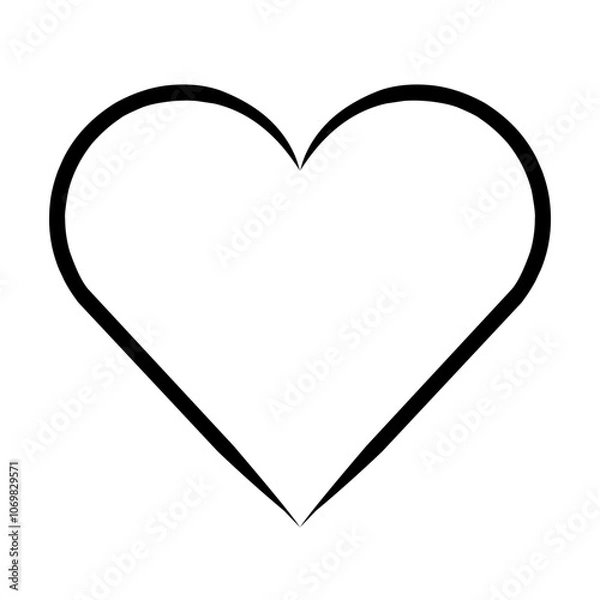 Obraz Love line icon vector