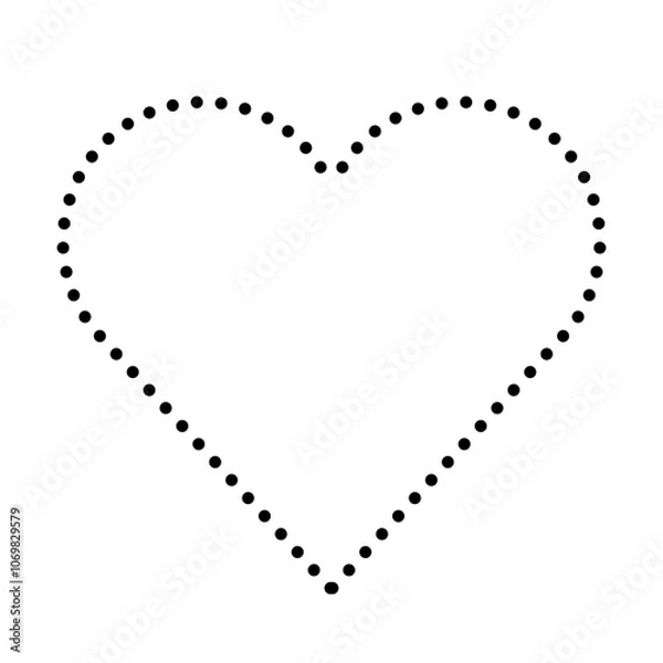 Obraz Love dot lines vector