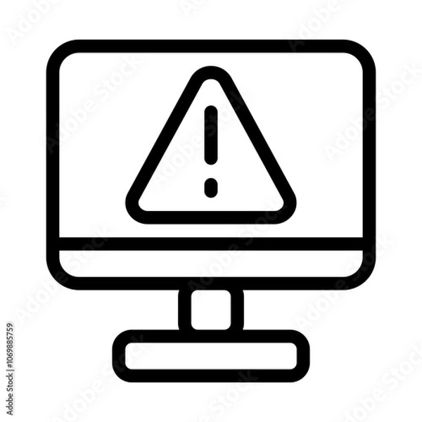 Fototapeta Network Troubleshooting Line Icon