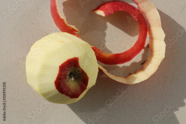 Obraz geschälter Apfel
