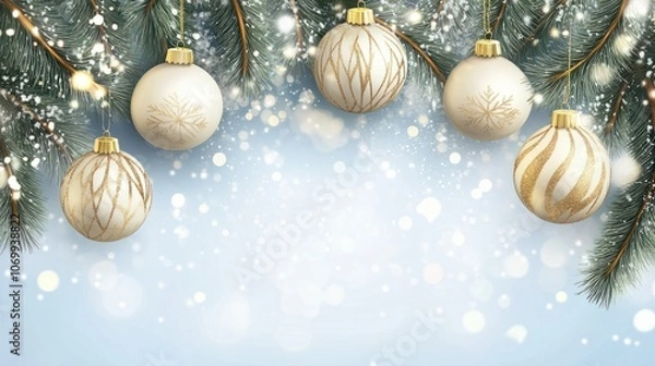 Fototapeta background with christmass decoration
