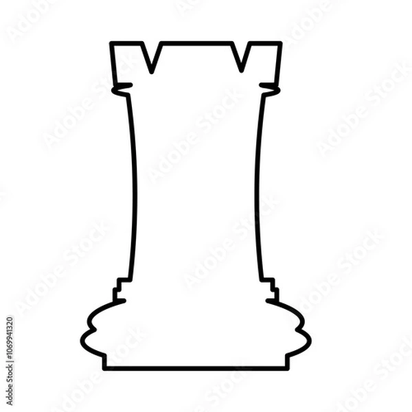 Obraz Chess game vector icon