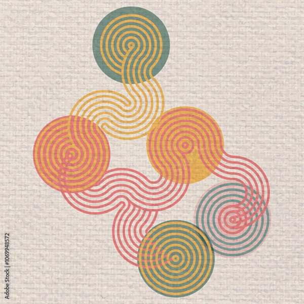 Fototapeta Colorful Abstract Circle Background