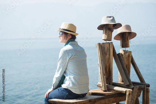 Fototapeta I feel the sun on my skin