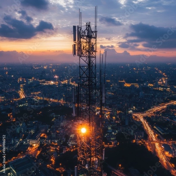 Fototapeta High speed 5G wireless networks