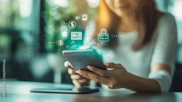 Obraz Digital Payments and Mobile Commerce