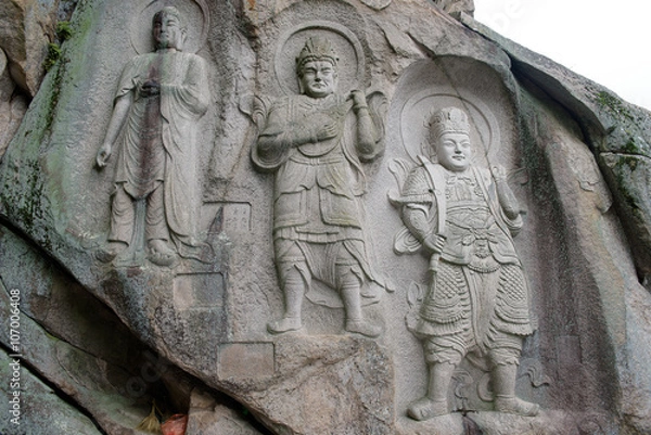 Obraz Seokbulsa temple statues