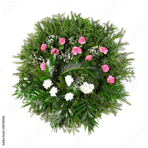 Obraz green funeral wreath