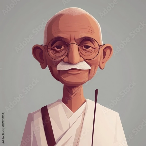 Obraz Mahatma Gandhi, vector illustration