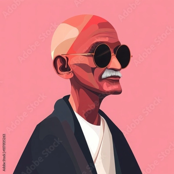 Obraz Mahatma Gandhi, vector illustration