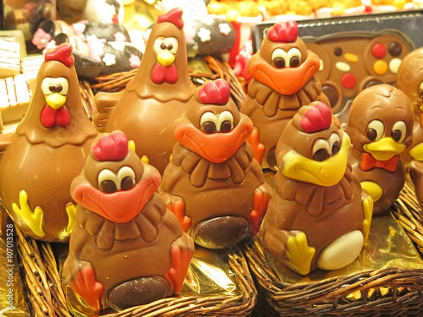 Obraz monas de chocolate