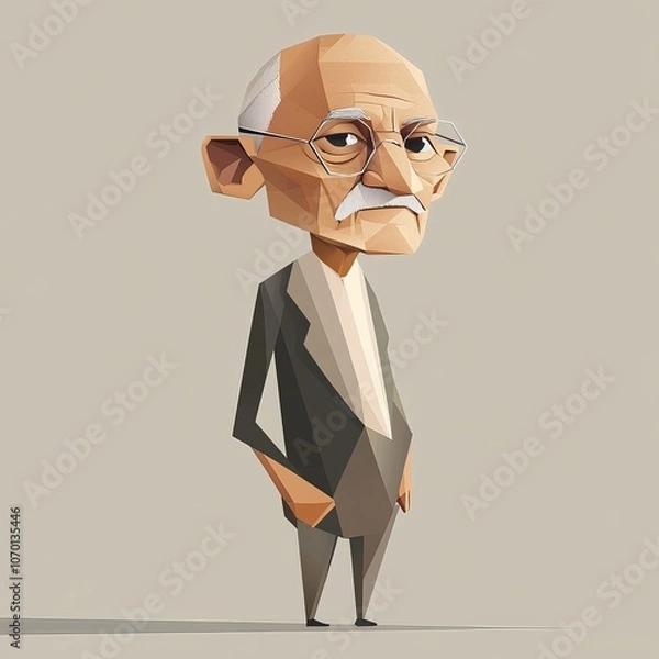 Obraz Mahatma Gandhi, vector illustration