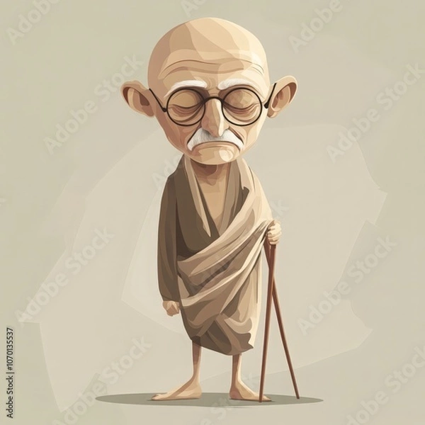 Obraz Mahatma Gandhi, vector illustration