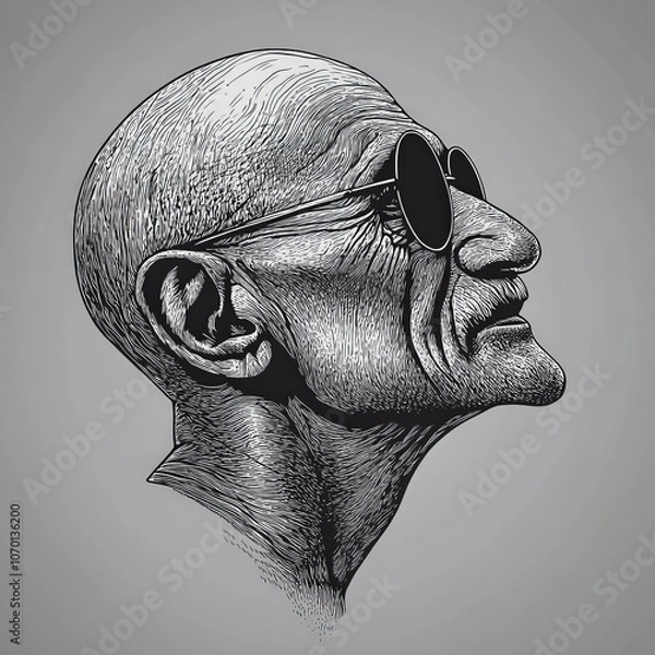Obraz Mahatma Gandhi, vector illustration