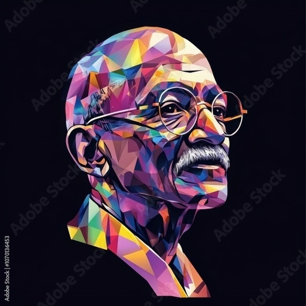 Obraz Mahatma Gandhi, vector illustration