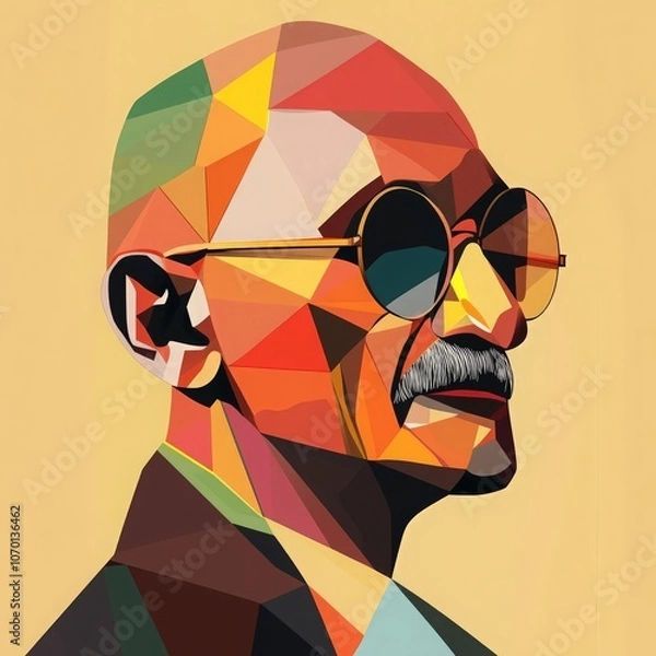 Obraz Mahatma Gandhi, vector illustration