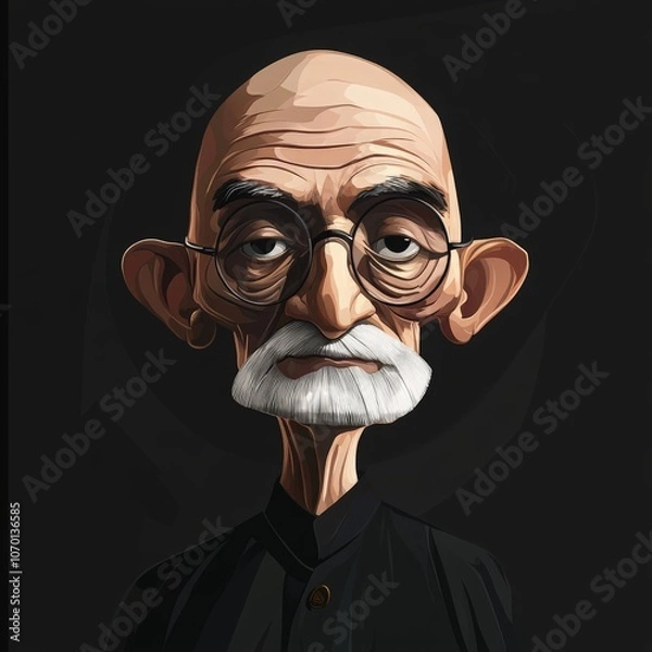 Obraz Mahatma Gandhi, vector illustration