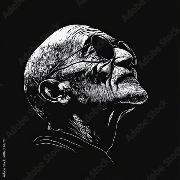 Obraz Mahatma Gandhi, vector illustration