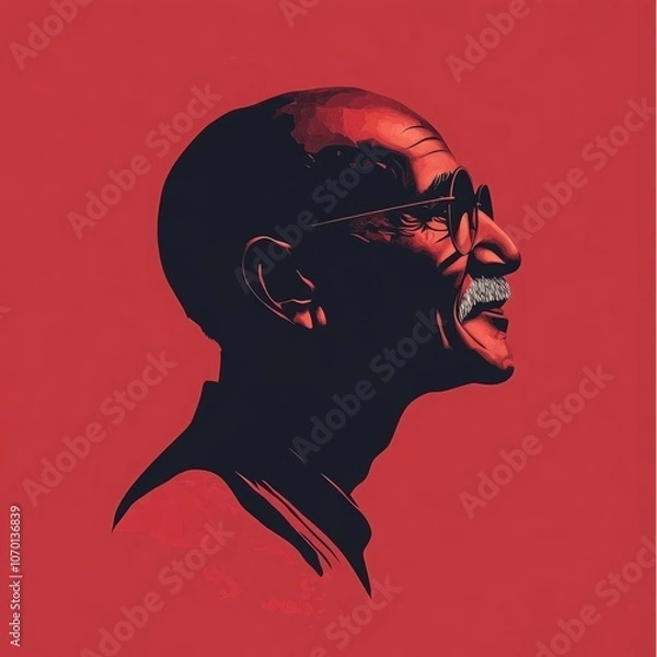 Obraz Mahatma Gandhi, vector illustration