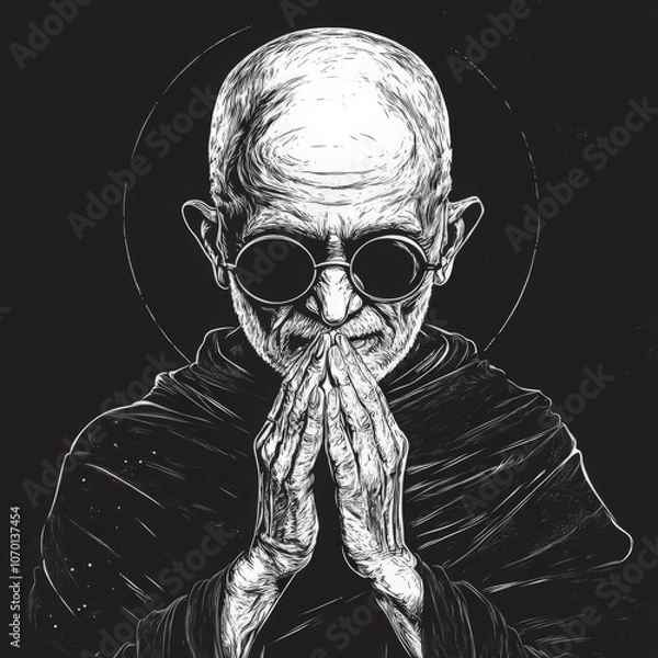 Obraz Mahatma Gandhi, vector illustration