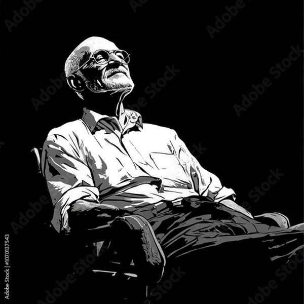 Obraz Mahatma Gandhi, vector illustration