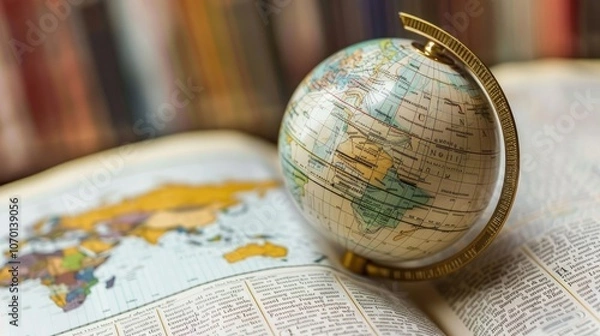 Obraz Exploring global market trends in economics with statistical 